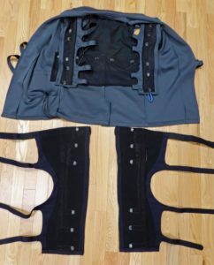 The Ilinx Garment opened to show actuators.